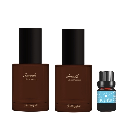 Massage Oil - Smooth ×2 bottles+Compound Essential Oil Series - Detox ×1 bottle Massage Oil - Smooth ×2 bottles+Compound Essential Oil Series - Detox ×1 bottle