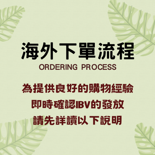Ordering Process海外下單流程